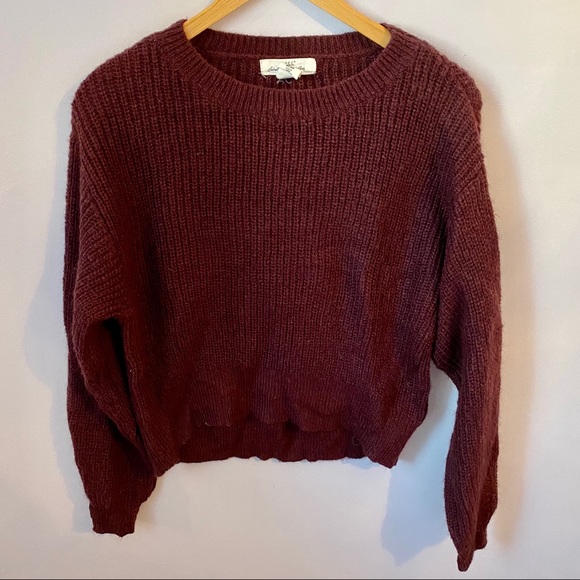 H&M Maroon knit sweater - Picture 1 of 3